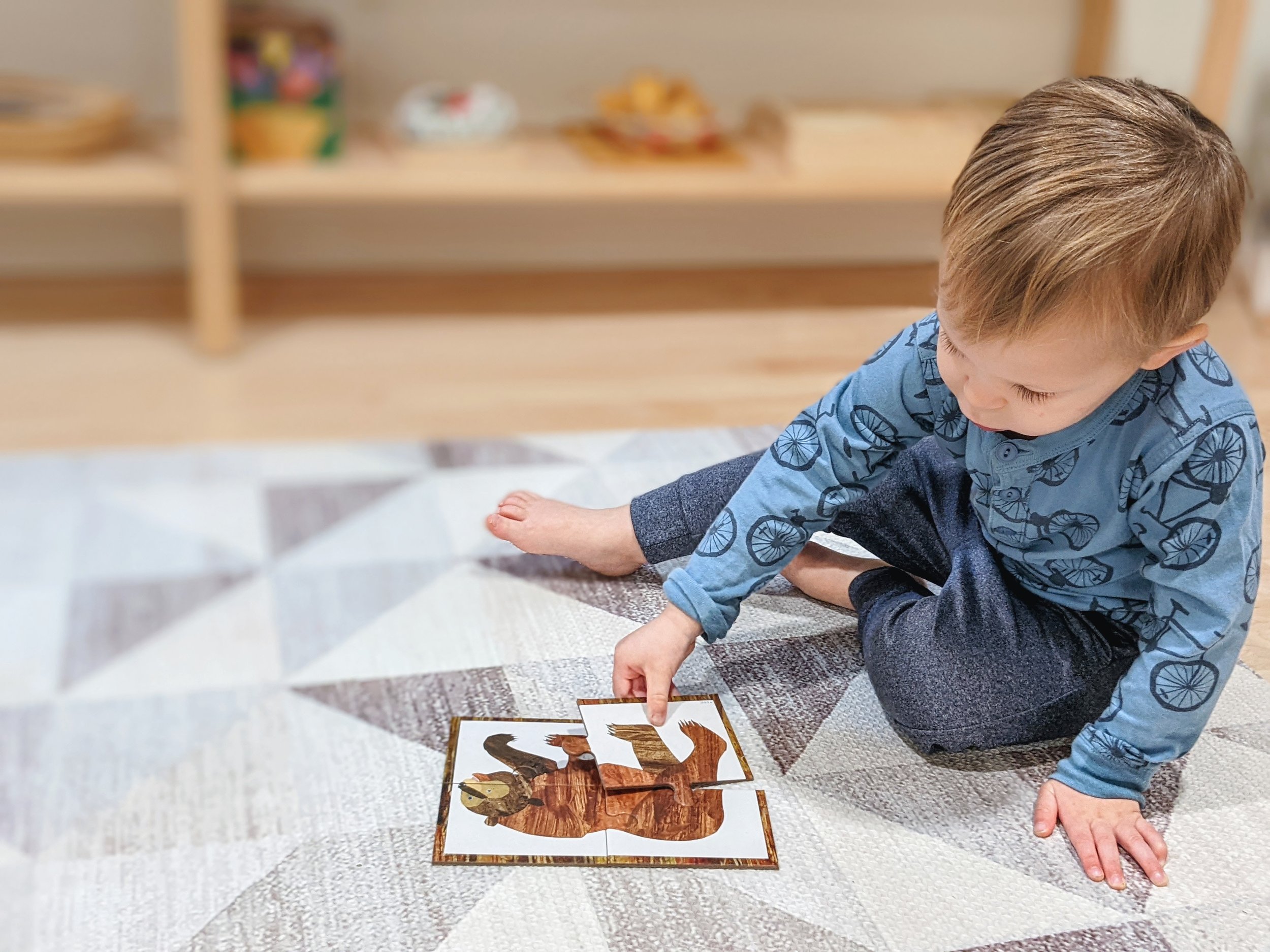 A Jigsaw Puzzle Progression Montessori in Real Life